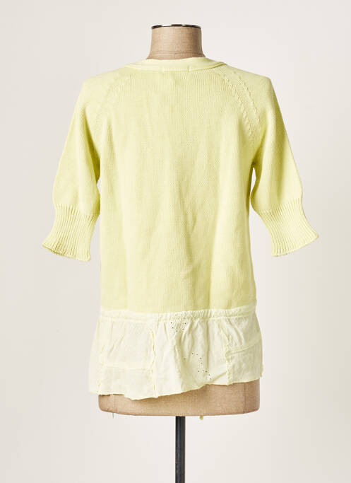 Gilet manches courtes vert SWEATERHOUSE femme