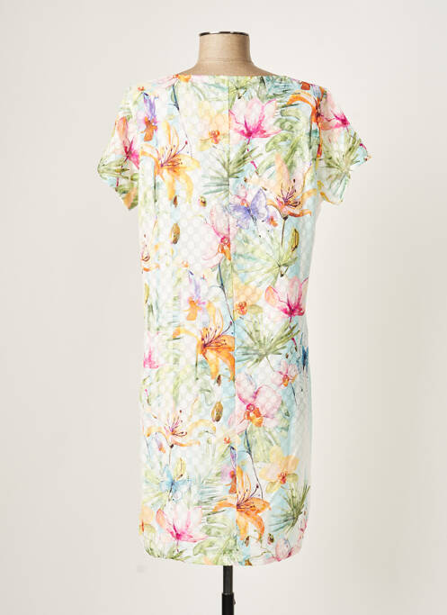 Robe mi-longue blanc KALISSON pour femme