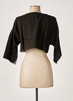 Boléro fermeture liens à nouer noir KOKOMARINA femme
