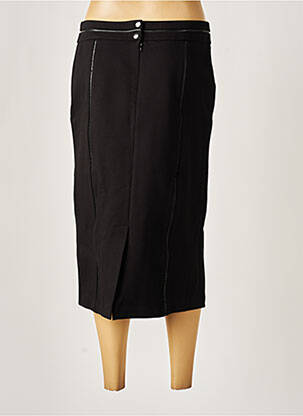 Jupe mi-longue stretch noir FRED SABATIER femme