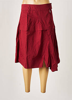 Jupe mi-longue taille normale rouge BELLOCOTON femme