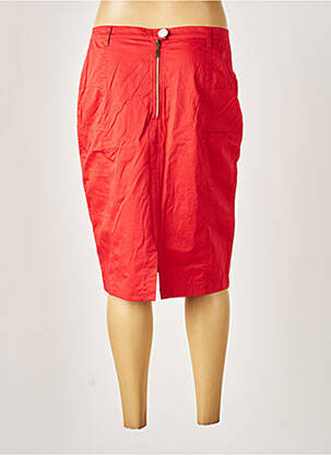 Jupe mi-longue taille normale rouge FILIPINE LAHOYA femme