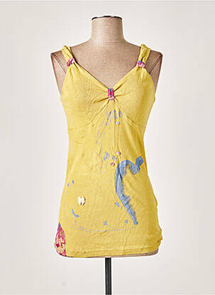 T-shirt jaune SWEATERHOUSE pour femme