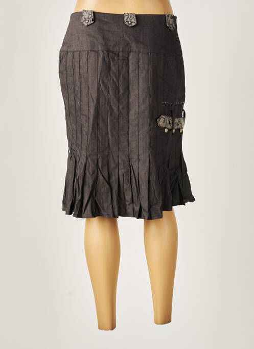 Jupe mi-longue gris MY WAY pour femme