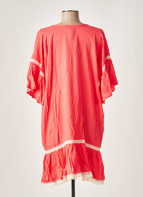 Tunique manches courtes rouge NATHALIE CHAIZE pour femme