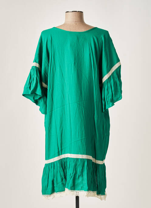 Tunique manches courtes vert NATHALIE CHAIZE pour femme