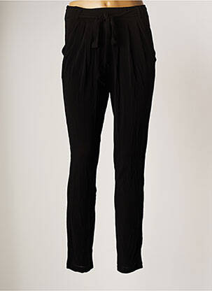 Pantalon slim taille haute taille haute noir HYBRIS femme