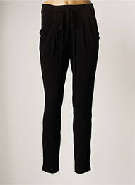 Pantalon slim taille élastique taille haute noir HYBRIS femme