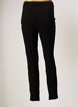 Pantalon slim taille haute taille haute noir HYBRIS femme