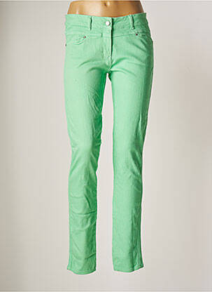 Jeans coupe slim vert BANDOLERA pour femme