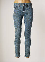 Jeans skinny bleu DESGASTE pour femme seconde vue