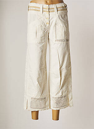 Pantalon 7/8 beige MISS AVENTURES pour femme