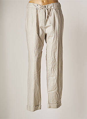 Pantalon droit gris LESLIE pour femme