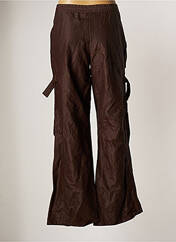 Pantalon large marron ANIMALE pour femme seconde vue