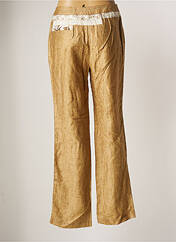 Pantalon large marron O.K.S pour femme seconde vue