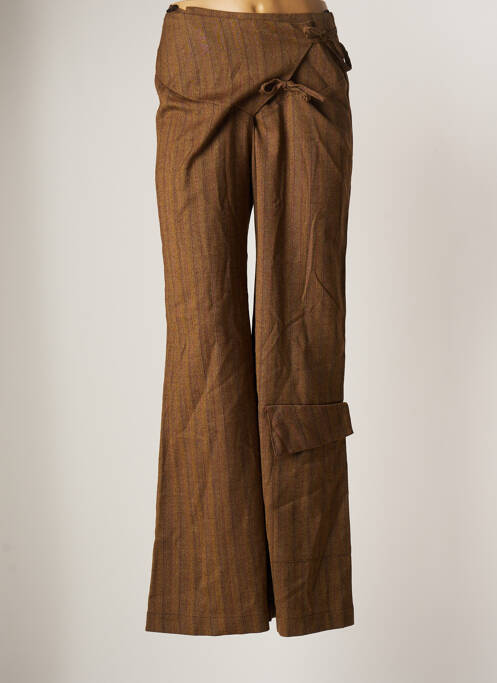 Pantalon large marron BELLOCOTON pour femme