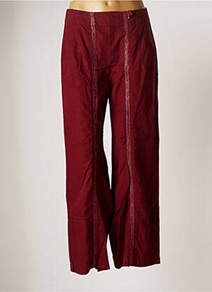 Pantalon droit rouge BELLOCOTON pour femme