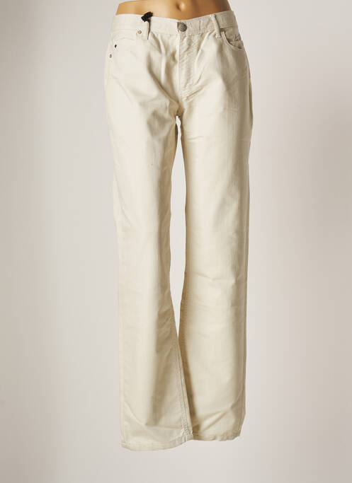 Pantalon droit beige CHEYENNE pour femme