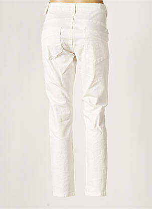 Pantalon slim taille basse taille basse blanc BROADWAY femme