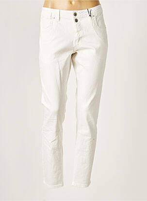 Pantalon slim blanc BROADWAY pour femme