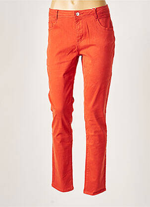 Pantalon slim orange C'EST BEAU LA VIE pour femme
