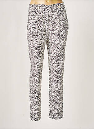 Pantalon droit tissage crêpe noir DEELUXE femme