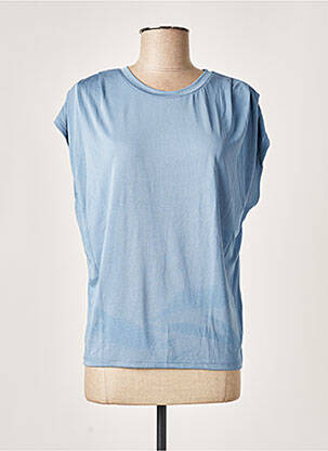T-shirt bleu ICHI pour femme