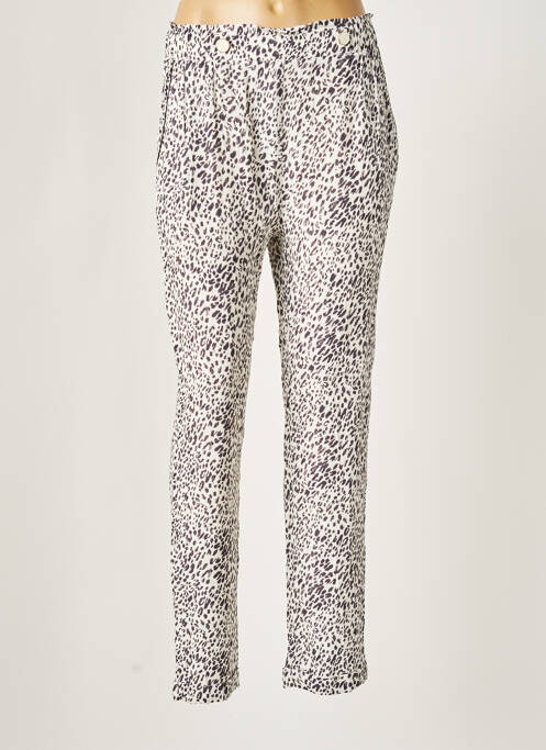 Pantalon droit taille élastique noir DEELUXE femme