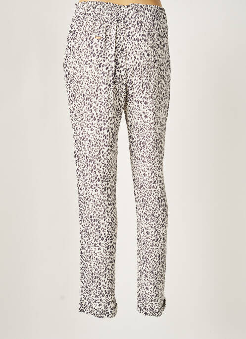 Pantalon droit taille élastique noir DEELUXE femme