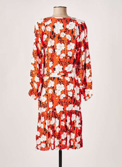 Robe mi-longue orange GARCIA pour femme