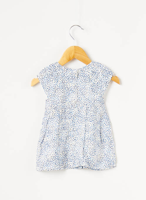 Robe mi-longue bleu 3 POMMES pour fille