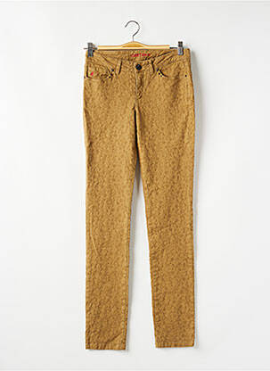 Pantalon slim taille normale taille normale beige I.CODE (By IKKS) femme