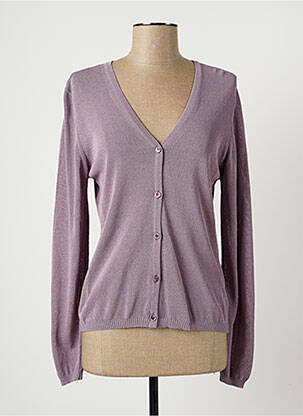 Gilet manches longues violet STEFAN GREEN pour femme