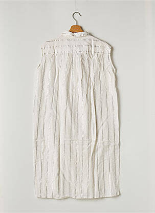 Robe mi-longue coupe fluide sans manche beige SUNCOO femme