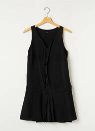 Robe courte sans manche sans manche noir IKKS femme