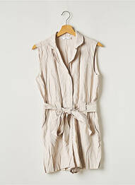Combishort poches sans manche gris MANGO femme