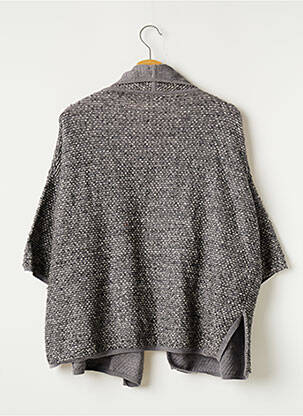 Gilet manches courtes col châle gris MAX MARA femme