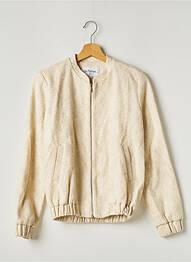 Blouson effet matière satinée beige LES PETITES... femme
