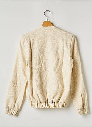 Blouson effet matière satinée beige LES PETITES... femme