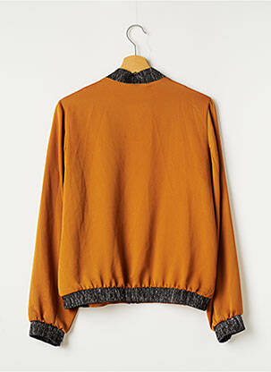 Blouson col v orange PURPLE'S femme