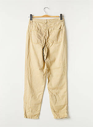 Pantalon droit taille à pinces taille haute vert MASSIMO DUTTI femme