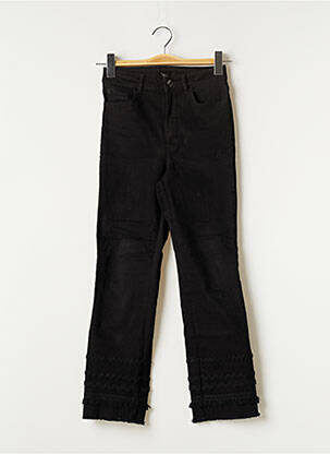 Pantalon 7/8 taille haute taille haute noir MASSIMO DUTTI femme