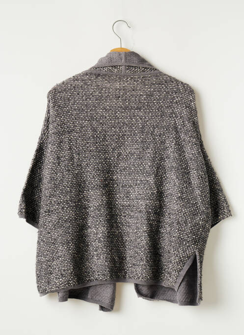 Gilet manches courtes col châle gris MAX MARA femme