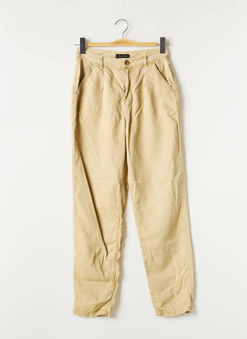 Pantalon droit taille à pinces taille haute vert MASSIMO DUTTI femme