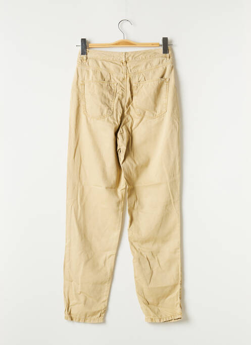 Pantalon droit taille à pinces taille haute vert MASSIMO DUTTI femme