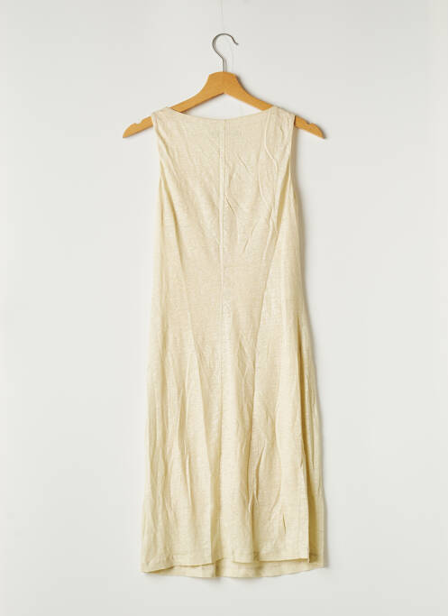 Robe mi-longue beige STEFANEL pour femme