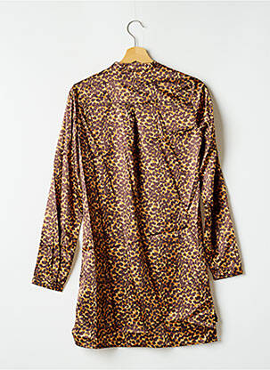 Robe courte manches longues manches longues marron ROMY X NA-KD femme
