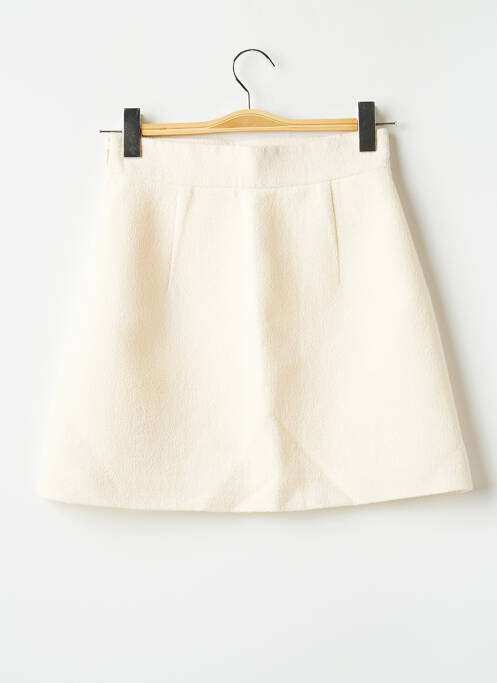 Jupe courte beige MIU MIU pour femme