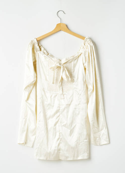 Robe courte beige HER OWN pour femme