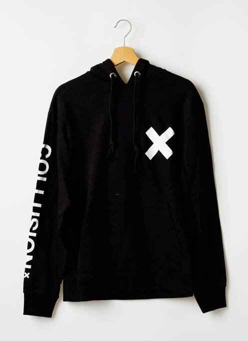 Sweat-shirt à capuche noir COLLUSION pour femme